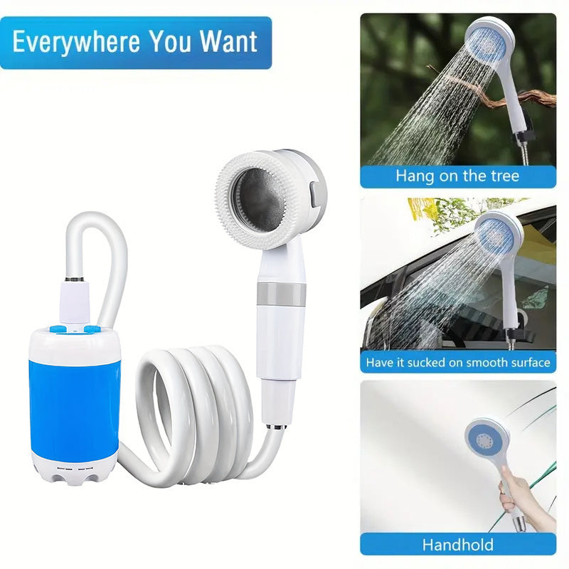 NNETM Portable Electric Camping Shower USB Rechargeable-4