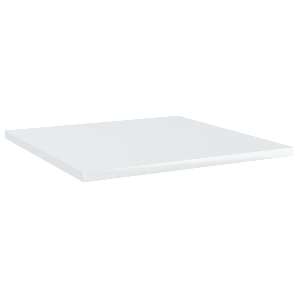 NNEVL Bookshelf Boards 4 pcs High Gloss White 40x40x1.5 cm Chipboard-1