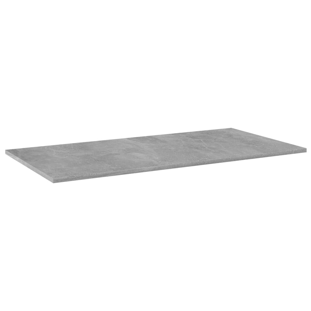 NNEVL Bookshelf Boards 4 pcs Concrete Grey 80x30x1.5 cm Chipboard-1