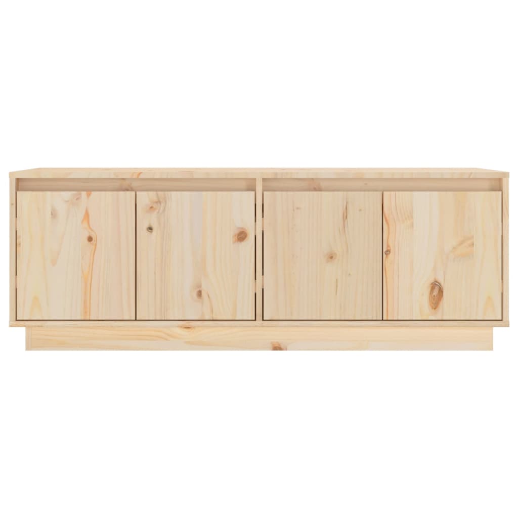 NNEVL TV Cabinet 110x34x40 cm Solid Wood Pine-4