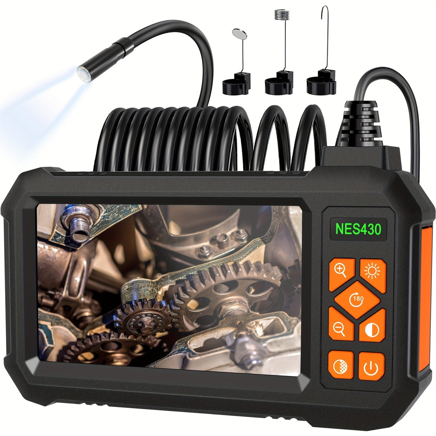 Borescope Camera with Light & Screen (1080P HD)-0