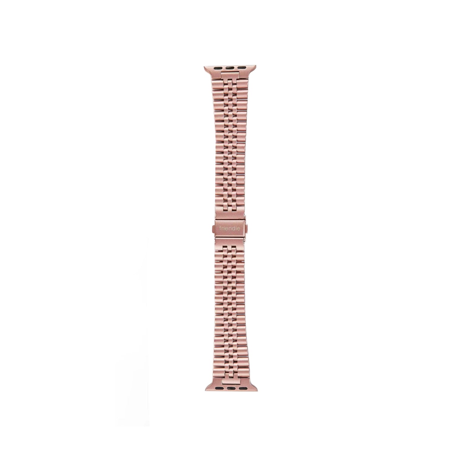 Stainless Steel Link Bracelet Band - The Perth in Rose Gold Large - Compatible with Apple Watch Size 42mm to 45mm-1