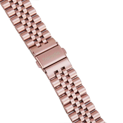 Stainless Steel Link Bracelet Band - The Perth in Rose Gold Large - Compatible with Apple Watch Size 42mm to 45mm-3