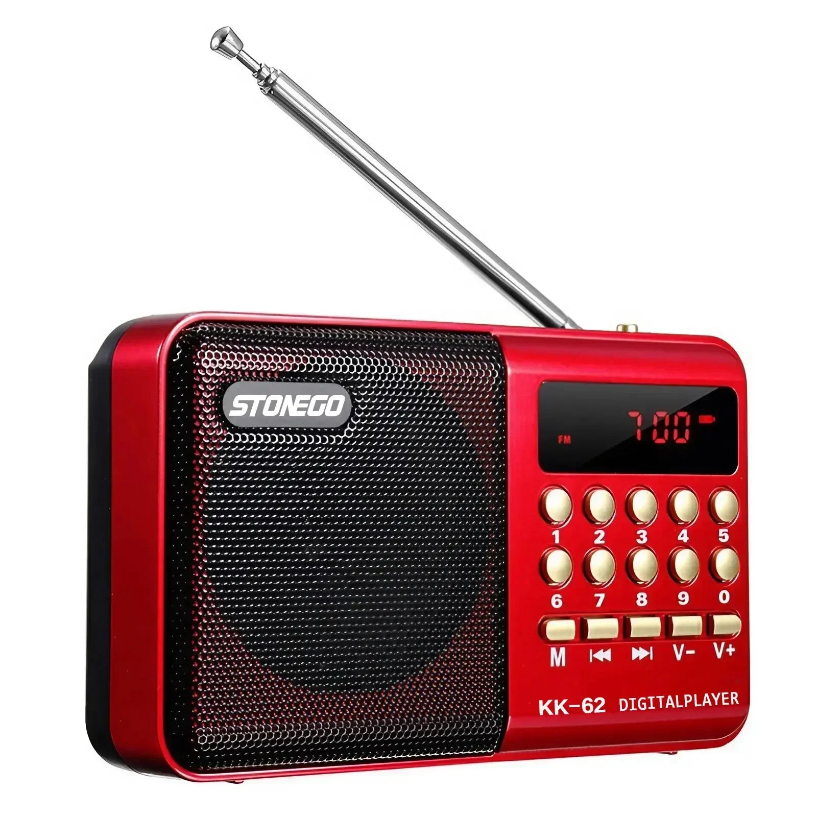 NNEOBA Mini Portable Rechargeable Digital FM Radio & MP3 Player-0