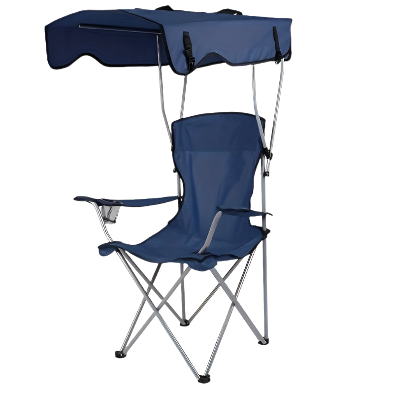 Outdoor Folding Chair Shade with Steel Frame Seat-0