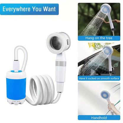 NNETM Portable Electric Camping Shower USB Rechargeable-4